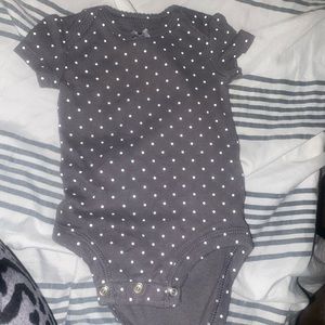 Carter’s NB Brown Polka Dot Onesie